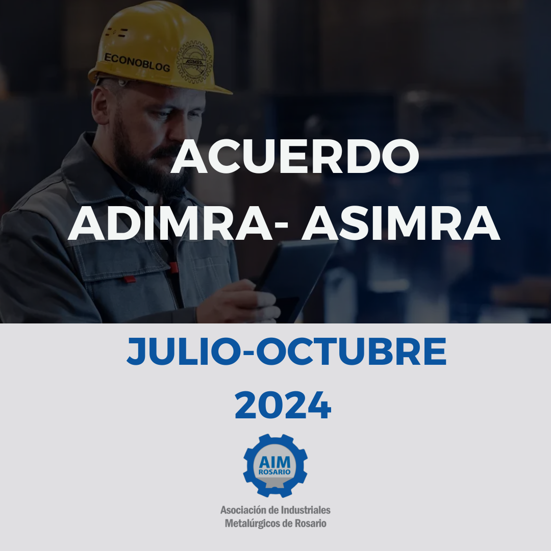 Acordo ADIMRA - ASIMRA: julho - outubro de 2024